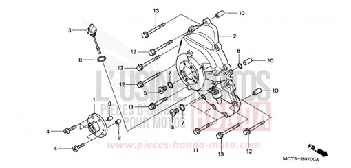 RIGHT CRANKCASE COVER FJS600A4 de 2004